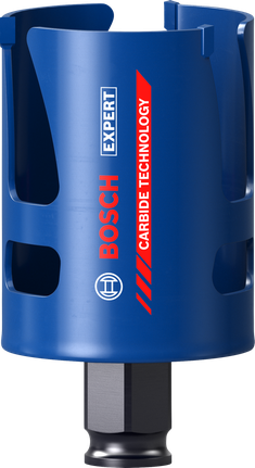 „Bosch EXPERT“ statybinių medžiagų 54 mm karbido skylių pjūklas.